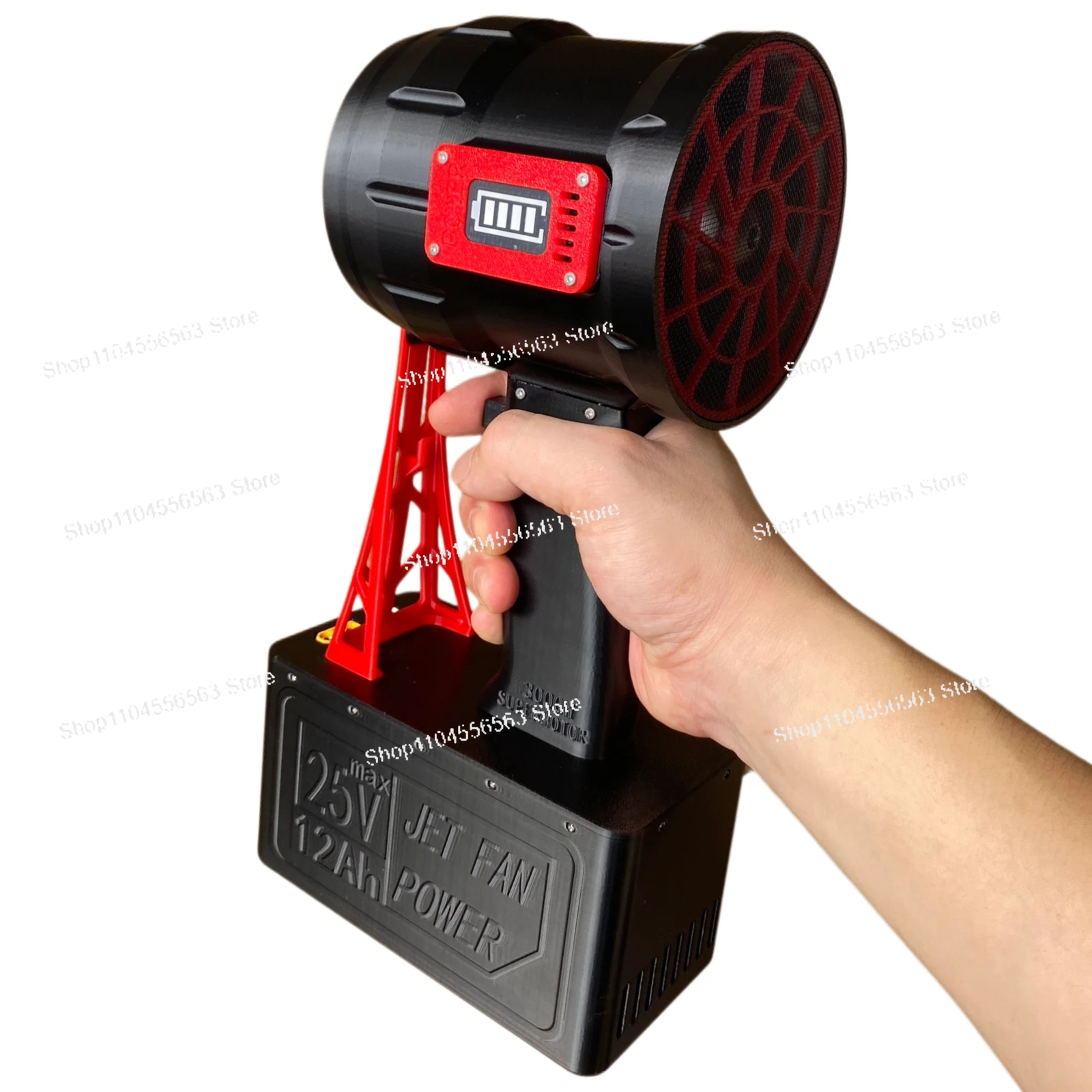 90mm Metal Ducted Turbofan Handheld Jet Blower 800W Brushless Snow Removal Car Wash Duster with Variable Speed 200MPH