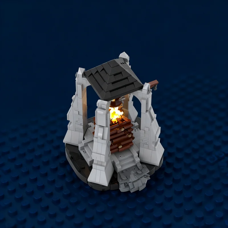 1240 stücke MOC Beacon Gondor Pippin S Mut Die Ringe Modell Bausteine Architektur Weihnachten Geschenke Spielzeug Kinder Geburtstag