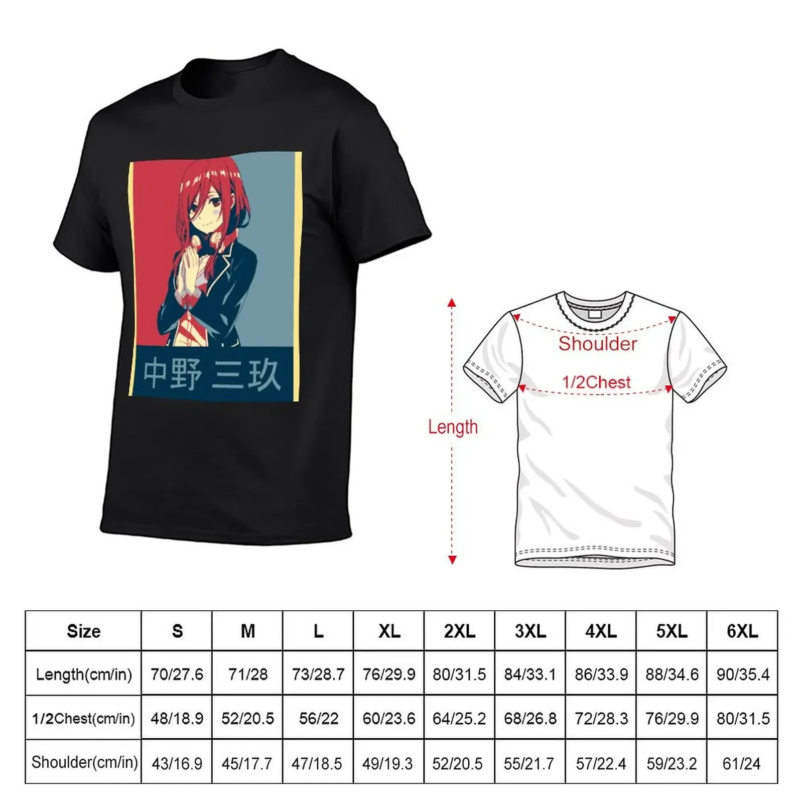 Miku Nakano Pop Art Shirt T-Shirt shirts graphic tee quick drying oversizeds shirts graphic tee men