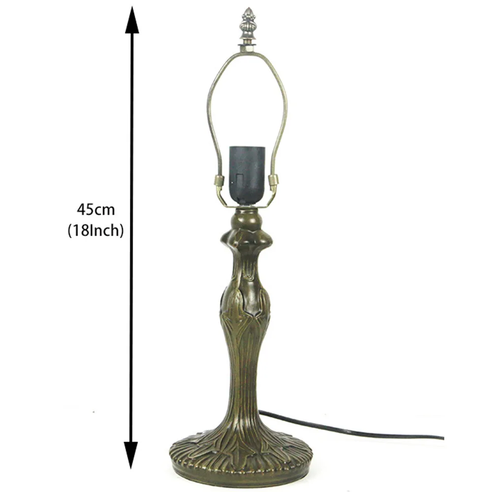 Base especial para iluminação Tiffany, adequada para base de lâmpada de mesa de 12/16 polegadas, material de resina