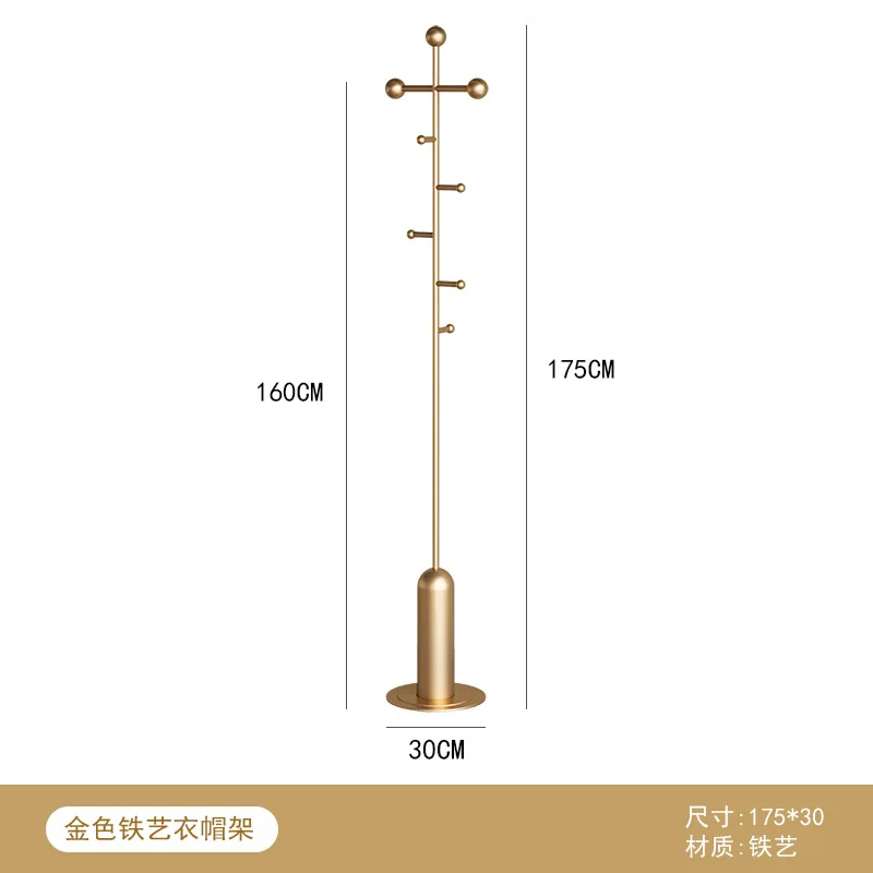Italian light luxury clothes, bedroom floor-to-ceiling clothes, household vertical wrought iron, advanced creative entrance, sim