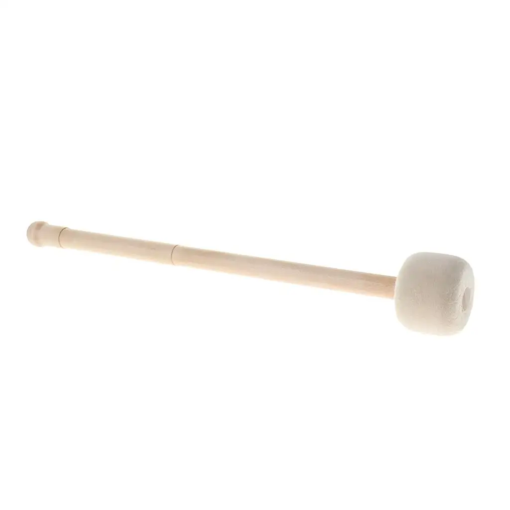 Solid Bass Drum Mallet Wool Felt Percussion Parts for Drummer Practicers