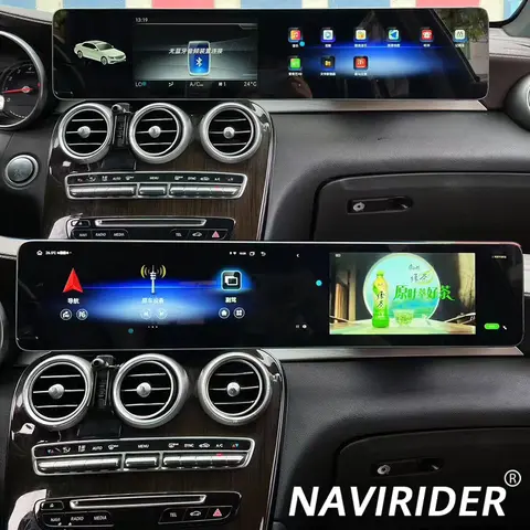 벤츠 C GLC 2016-2022 듀얼 터치 스크린 스테레오 GPS 네비게이션 자동차 라디오 Carplay 안드로이드 자동 미디어 비디오 플레이어 테이프 레코더 벤츠 C GLC 2016-2022 듀얼 터치 스크린 스테레오 GPS 네비게이션 자동차 라디오 Carplay 안드로이드 자동 미디어 비디오 플레이어 테이프 레코더