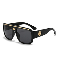 Fashion Brand Luxury Designer Sunglasses Men Women 2025 Oversized Vintage Punk Shades Glasses Summer Travel Outdoor Sunglasses