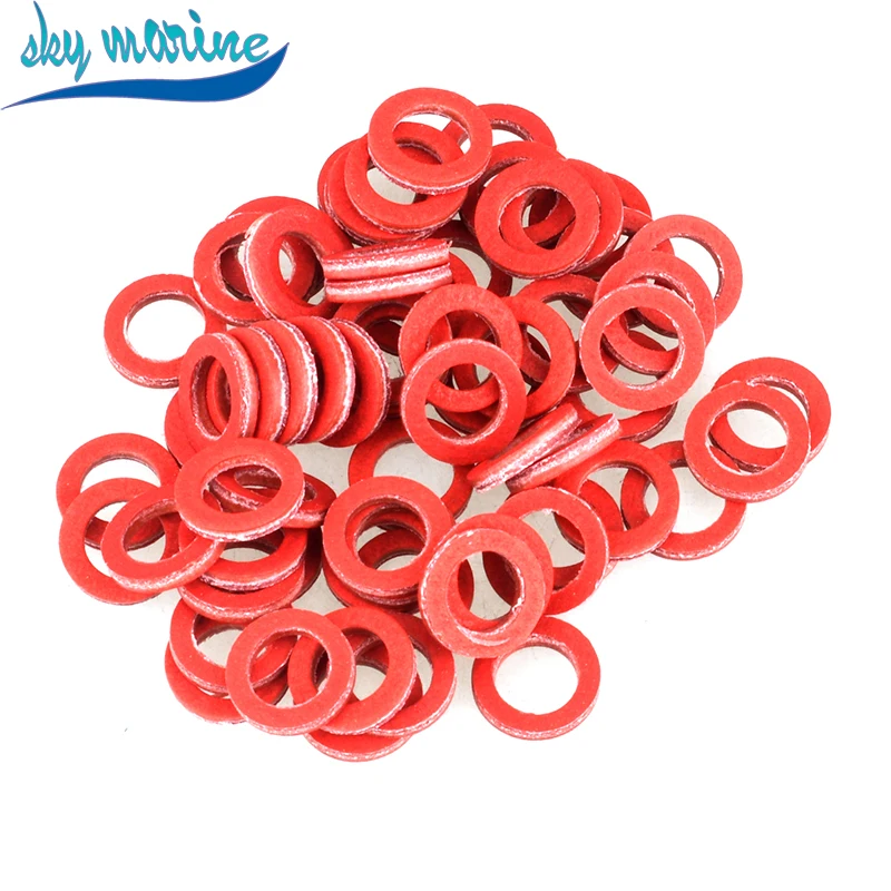 New 300pcs Red Seal Gasket Lower Casing for Yamaha Hidea Outboard Motor Engine PartsBoat Motor 332-60006-0 332-60006 90430-08020