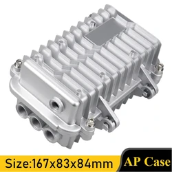 Outdoor AP Wireless Bridge Case Cast Aluminum Metal Shell Waterproof Box for Communication Base Station Amplifier Equipment