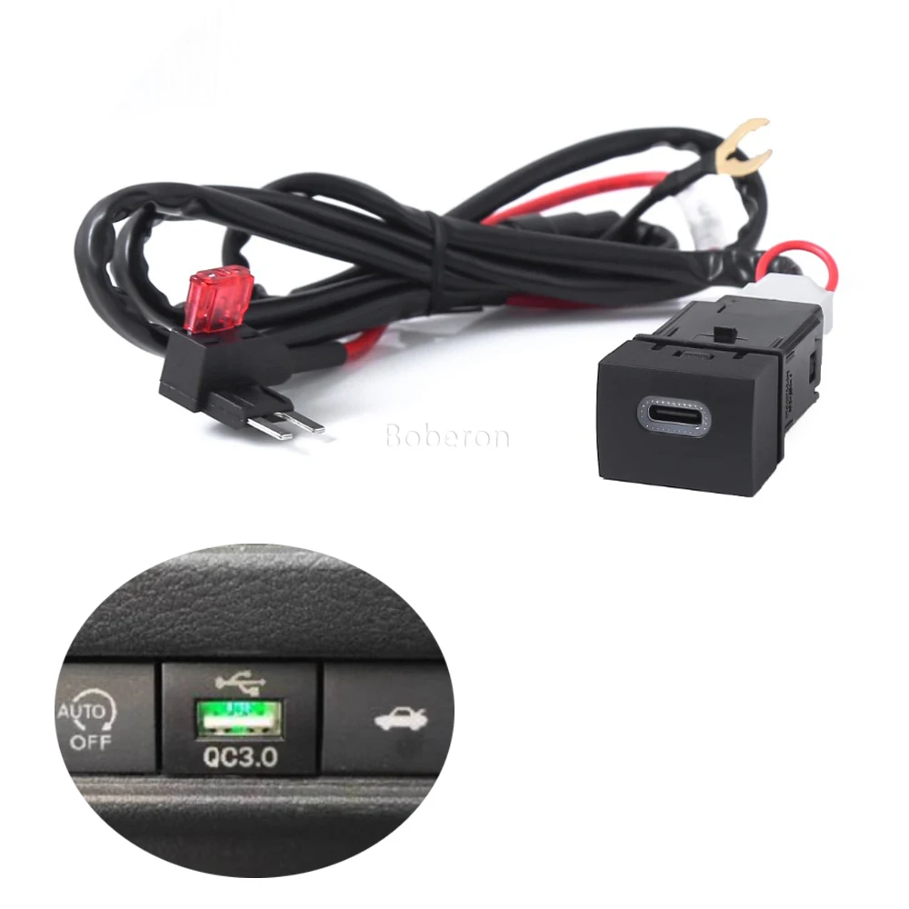 

Car Quick Charger 12V QC3.0 Typy C PD Phone Interface Socket Adapter For Nissan Sylphy 14th Generation Teana 19-23 Accessories