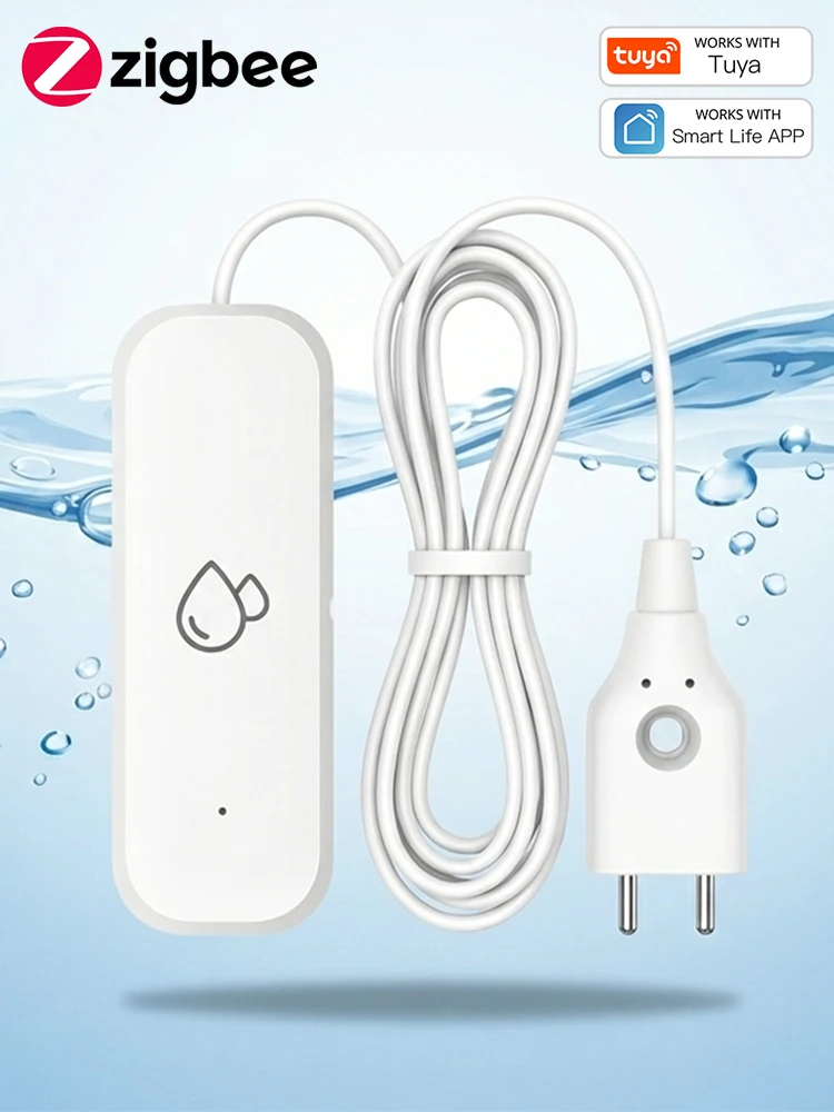 Tuya ZigBee 3.0 Leckage Alarm Detektor Wasser Leck Sensor Überlauf Flut App Fernbedienung Warnungen Smart Home Sicherheit Schutz