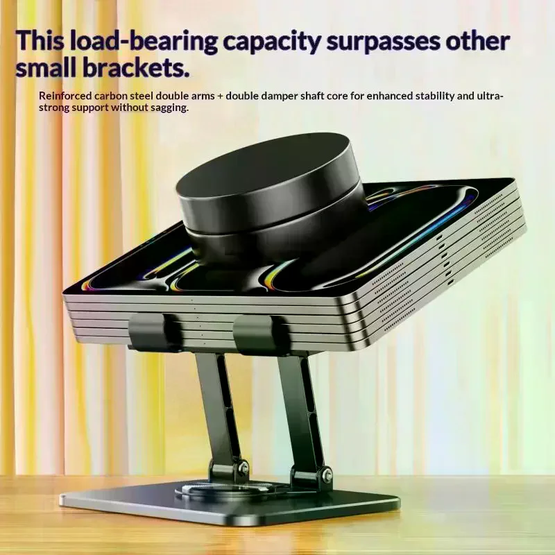 Rotatable Tablet Stand Adjustable Foldable Desktop Stand Holder Compatible For 4.7-12 Inch Tablet Phone Laptop Tablet 360°
