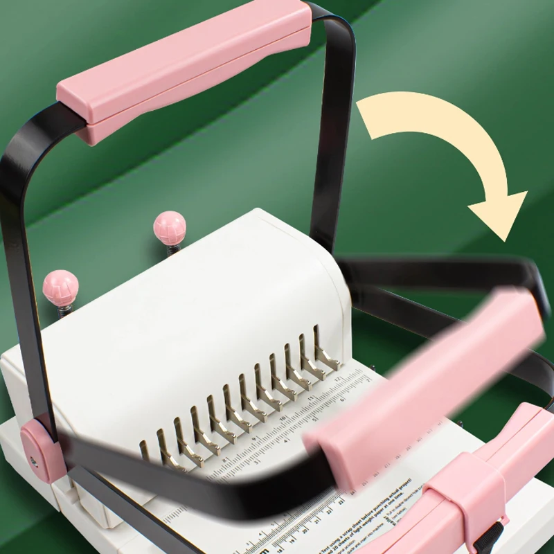 Binding Machine 2:1 Double Wire Binding Machine Single-pass 20 Pages Punching Suitable for Book and Notebooks Binding