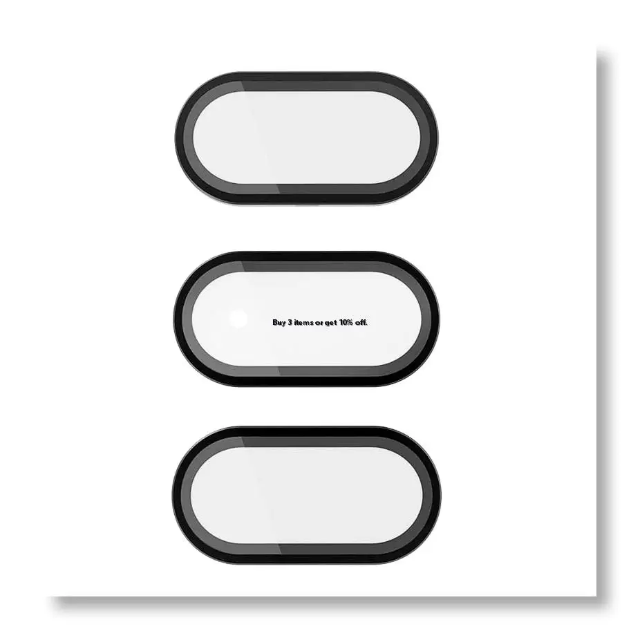✱3Pcs Tempered Glass For Meta Quest 3 Camera Lens Protector HD Lens Anti-Scratch Protective Film VR Accessories Black