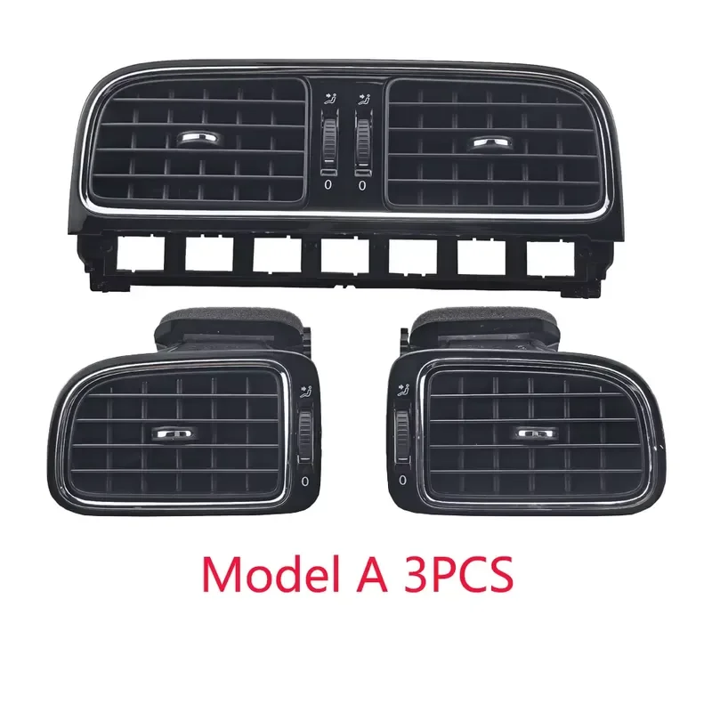 Glossy Black Front Dashboard AC Air Vent Trim for VW Polo 6R 5 6C GTI MK5 Vento Hatchback 2010-2013 6R0819703 6R0819704