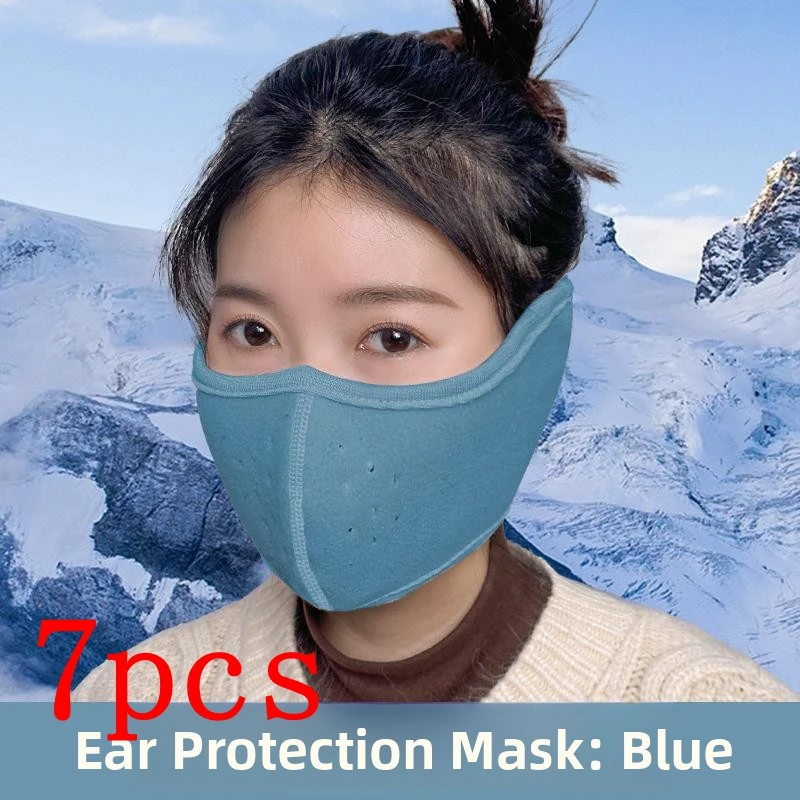 

7pcs Arctic-Pro Thermal Face Mask - Windproof Frost Protection with Detachable Ear Flaps, Winter Cycling Balaclava
