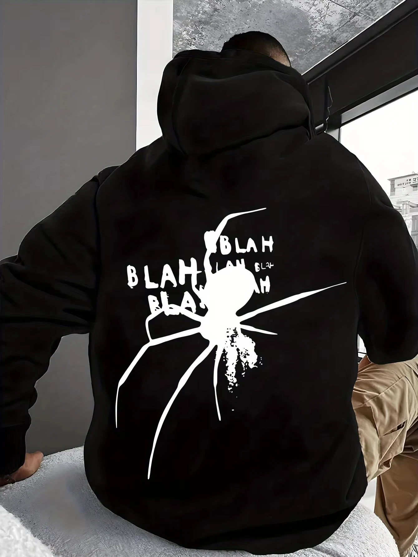 

Осенние и зимние мужские и женские толстовки из чистого хлопка с графическим принтом «Дивное лицо», модный бренд для уличных занятий спортом на открытом воздухе