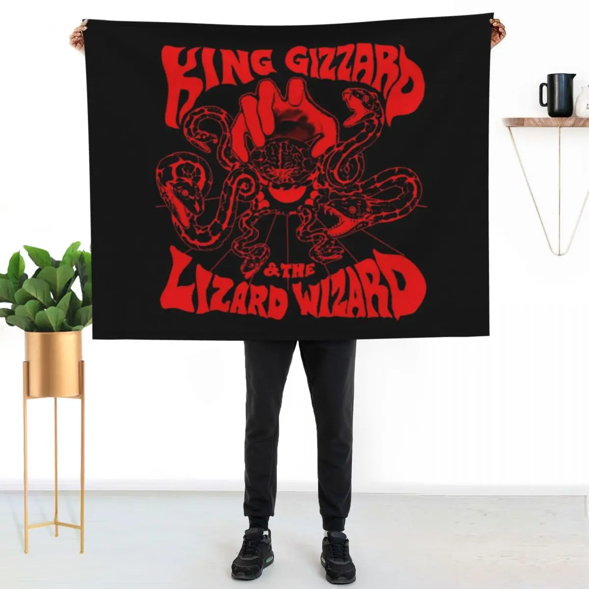 Gizzverse Red (CHECK OUT MORE GIZZ MERCH ON MY PROFILE) Throw Blanket Camping Heavy Cute Plaid Sofa Throw Blankets