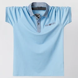 Polo para hombre, camiseta grande y alta de 140kg, talla grande L, XL, XXL, XXXL, 4XL, 5XL, 6XL, novedad