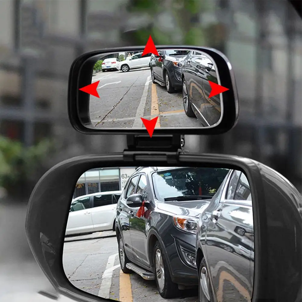 Car Blind Spot Mirror Wide Angle Mirror Adjustable Convex Rearview Mirror for Safety Parking Car Mirror 2