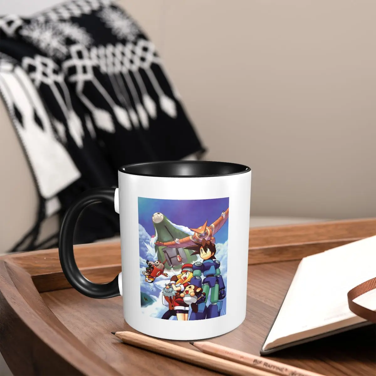 Megaman Legends Horizon Mug Funny Ceramic Coffee Cups Tea Mugs Milk Cup Drinkware Gifts for Woman Man