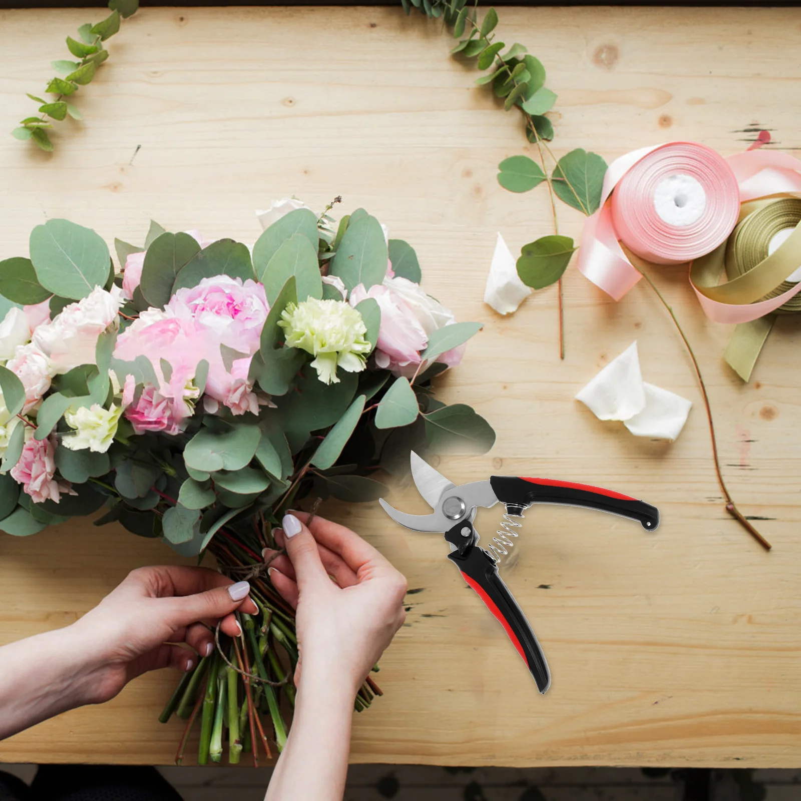 

Stainless Steel Garden Shears Pruning Shears Fruit Picking Bonsai Scissors Sharp Blades Ergonomic Grip Gardening Tools