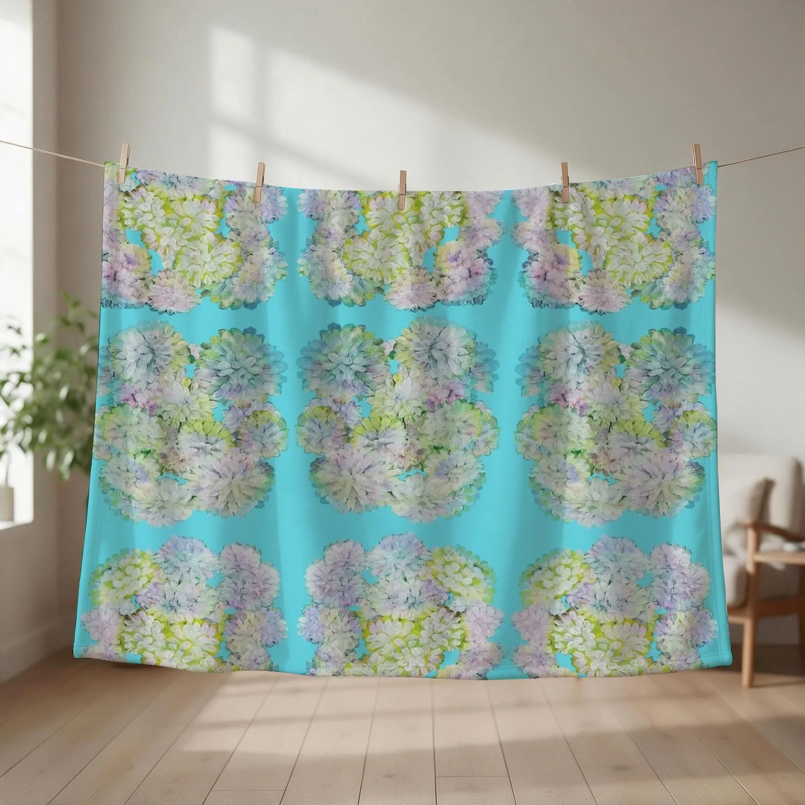 Blooming Flower-Textured Painting Throw Blanket blankets and throws Blankets For Bed Cute Plaid Decorative Sofas Blankets