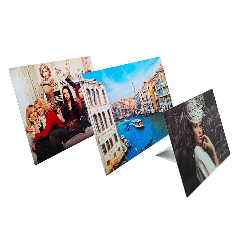 

5pcs/lot 6x8 Inch Sublimation Aluminum Photo Frames for Table Display Home Decor Ideal Christmas Birthday Grad Gifts