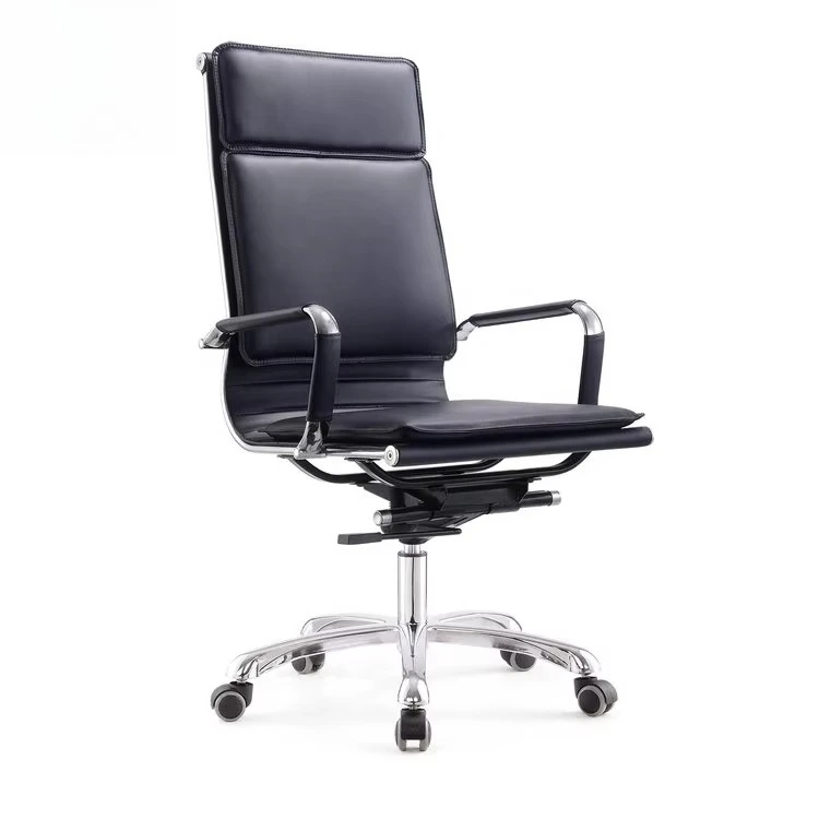 ✗x Durable  Better Price Ergonomic Executive Swing Office Black Leather Chair Ergonomic Desk Chair Adjustable Computer Chair&