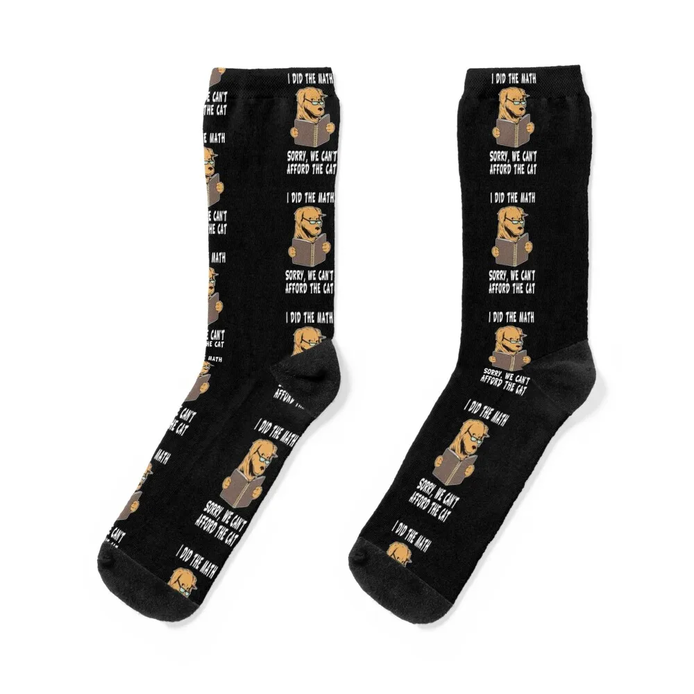 Dog Lover Math Teacher Dog Dad Student Gift Dog Mom School Socks