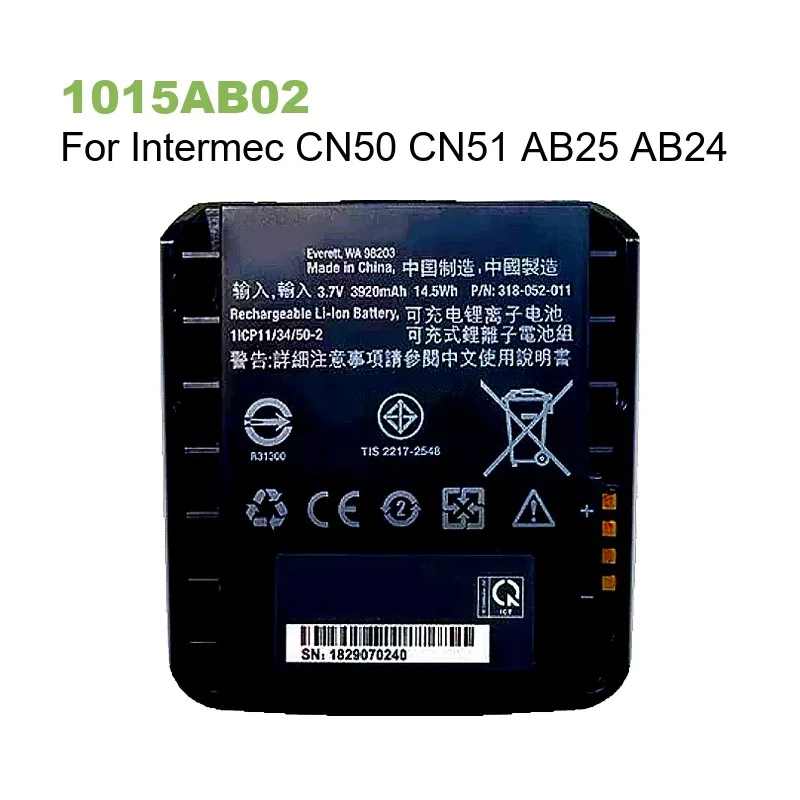 Battery For Intermec CK3 CK3X CK3A1 CK3C1 CK3R P/N 318-034-023 CN50 CN51 AB25 AB24 CK3 CK3X CK3A1 CK3C1 CK3R AB18 1015AB02 AB18