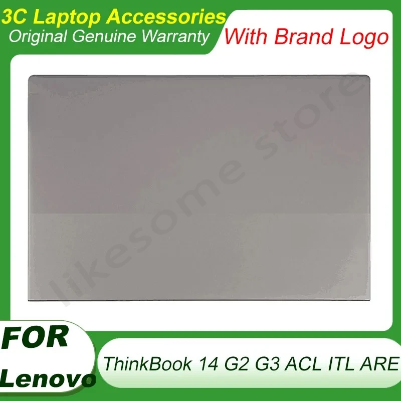 Nova Tampa Traseira LCD para Notebook Lenovo ThinkBook 14 G2 G3 ACL ITL ARE, Tampa Superior 5CB1B02549, Tampa de Substituição para Notebook de 14''