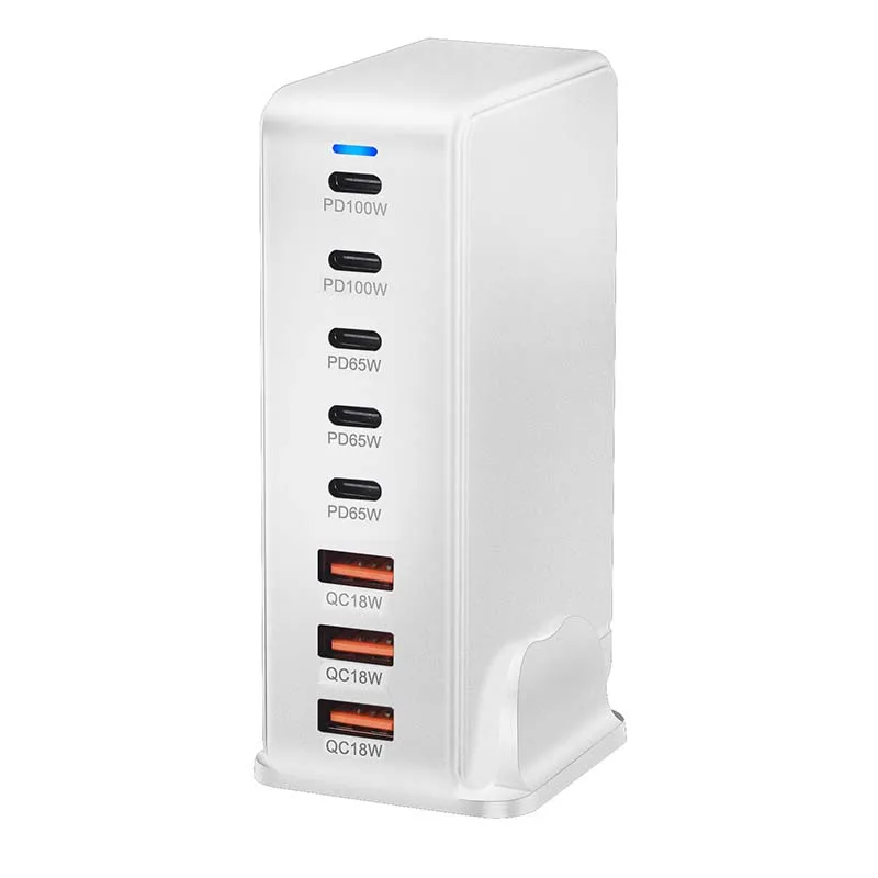 Luxmoc 440W Desktop Charger GaN Multiple Device Multi-Port Charging PD 100W 65W QC 18W USB Type-C Fast Charger