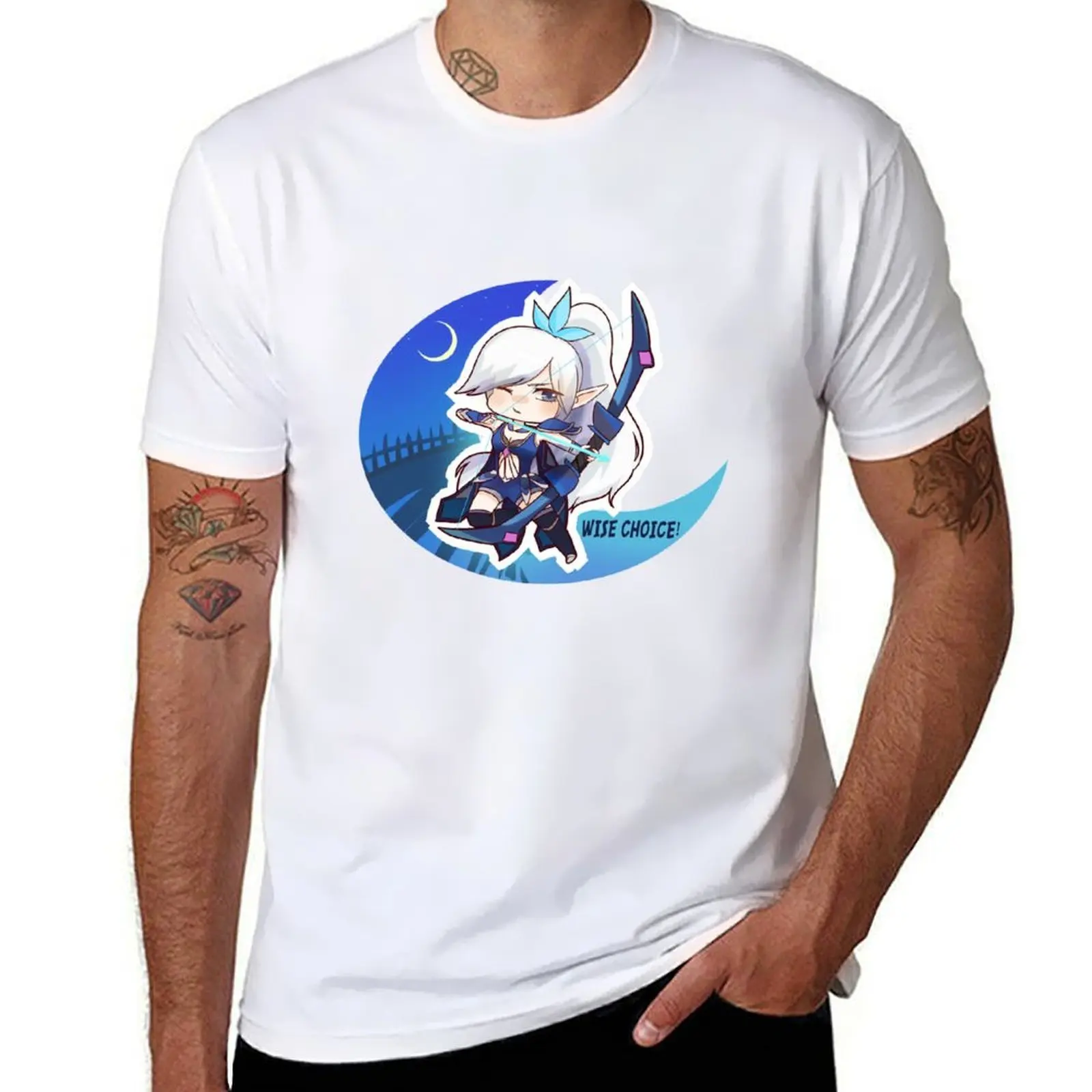 

Mobile Legends Miya [Chibi] T-Shirt mens graphic t shirts t shirts for man cotton T-Shirt