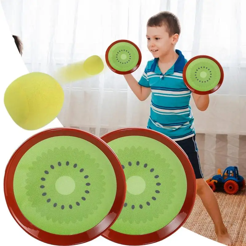 Toss Catch Ball Set Palla appiccicosa Cattura giocattolo Interazione sensoriale genitore-figlio Giocattoli da esterno Cestino pasquale Stuffer per ragazzi e ragazze