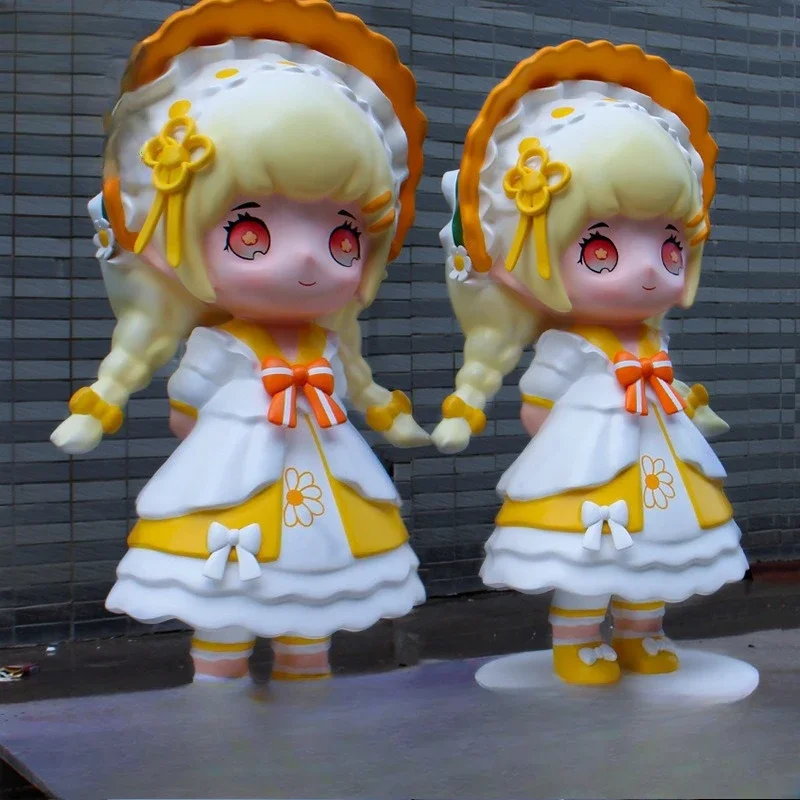 Outdoor fiberglass doll figure sculpture, Shenzhen source, large fiberglass cartoon sculpture