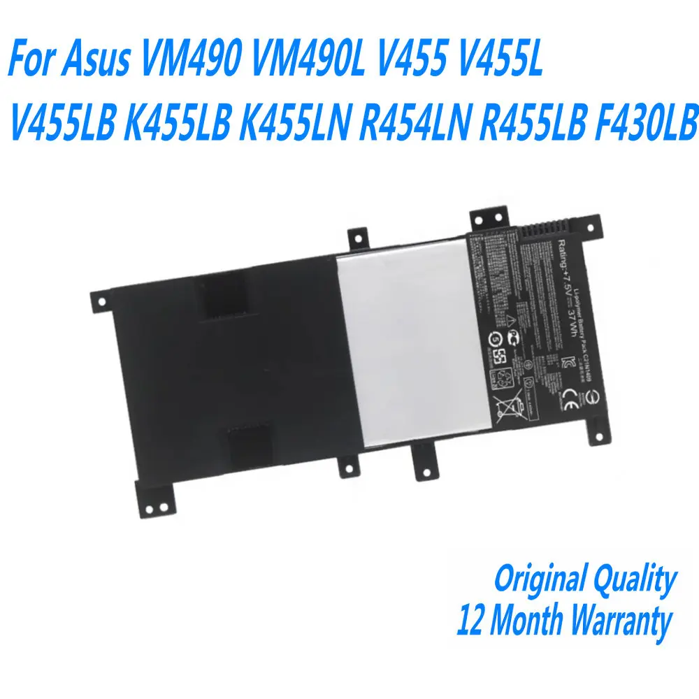 Новинка 7,6 V 37Wh C21N1409 Аккумулятор для ноутбука Asus VM490 VM490L V455 V455L V455LB K455LB K455LN R454LN R455LB F430LB