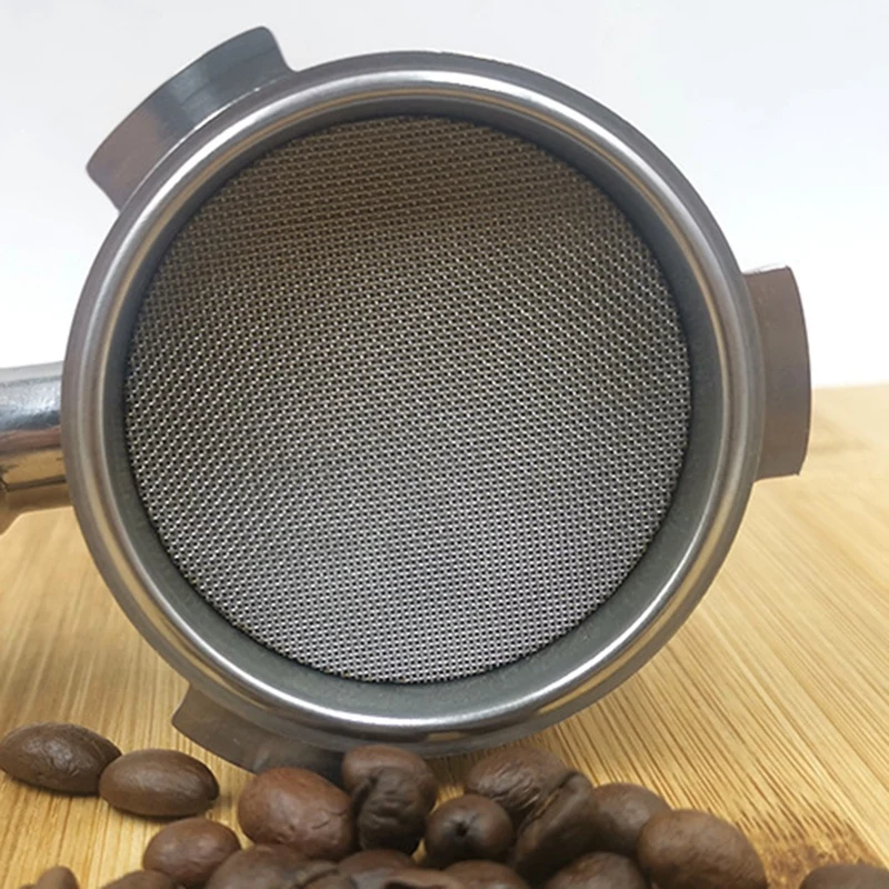 1PC Puck Screen/Espresso Portafilter Lower Shower Screen/Contact Screen - สแตนเลส 100 ไมโครเมตร
