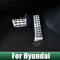 Car Foot Accelerator Brake Pedal Cover For Hyundai Tucson Sonata 10 LF Santa Fe ix45 NEXO Palisade Grandeur Azera Genesis G70