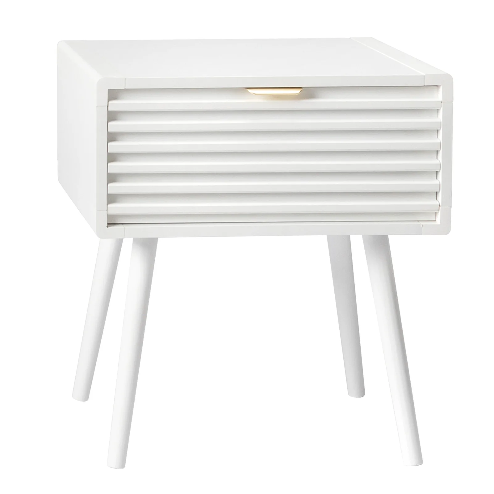 

Wood Nightstand End Side Table with 1 Drawer for Living Room, Bedroom