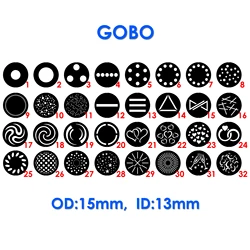 OD 15mm LED Rotating Gobo Wheel Plus CTO Color Mixing Creative light, stainless steel cutout diagram Car showroom,stage moving