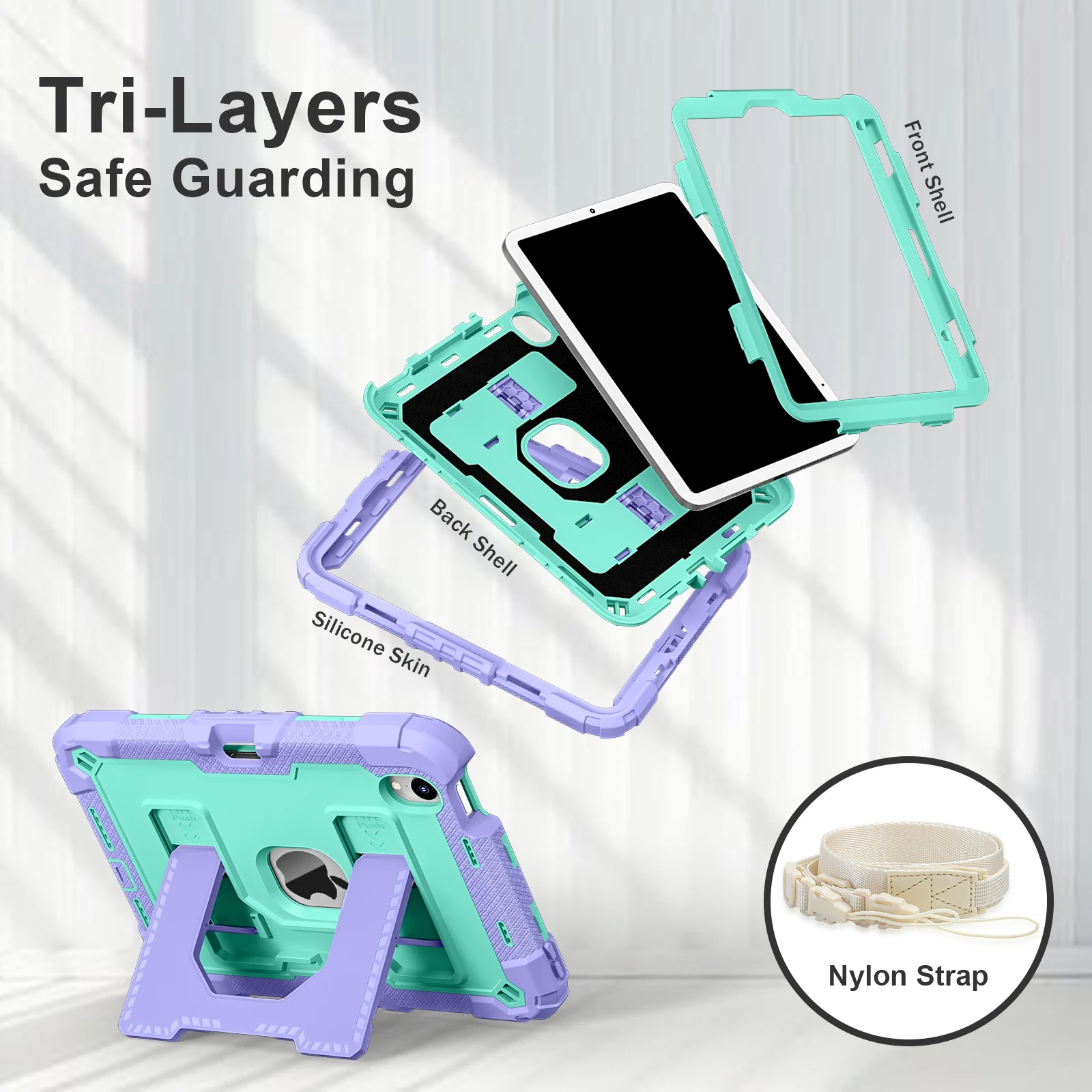 Larger Stand Case Universal For iPad Mini 7 A17 Pro 2024 Mini 6 2021 8.3