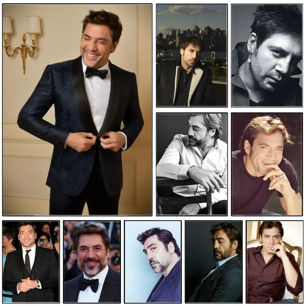 Celebrity Figure J-JavierS BardemS Poster  Self-adhesive Art Waterproof Paper Sticker Coffee House Bar Room Wall Decor
