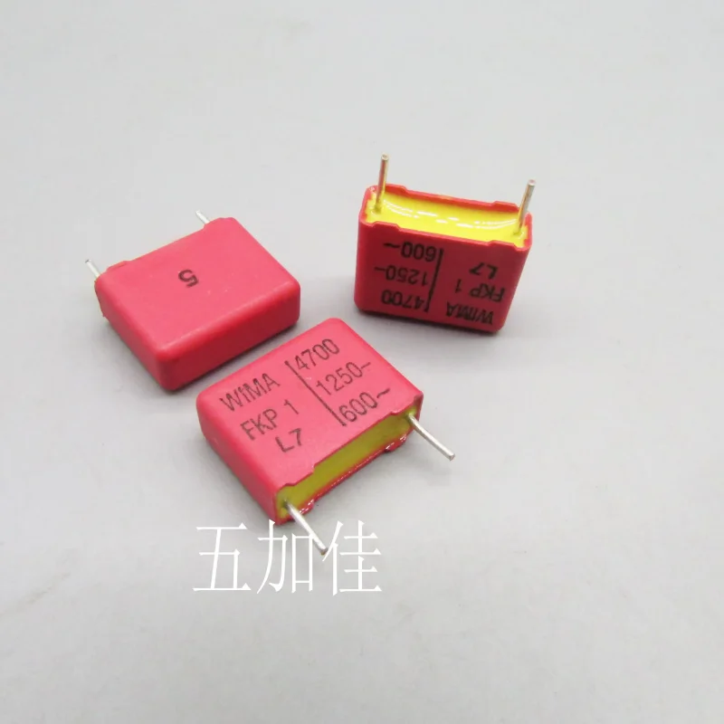 10-100 шт. немецких оригинальных пленочных конденсаторов FKP1 1250V4700PF 600V 4.7NF 472 с медными выводами, импортные.