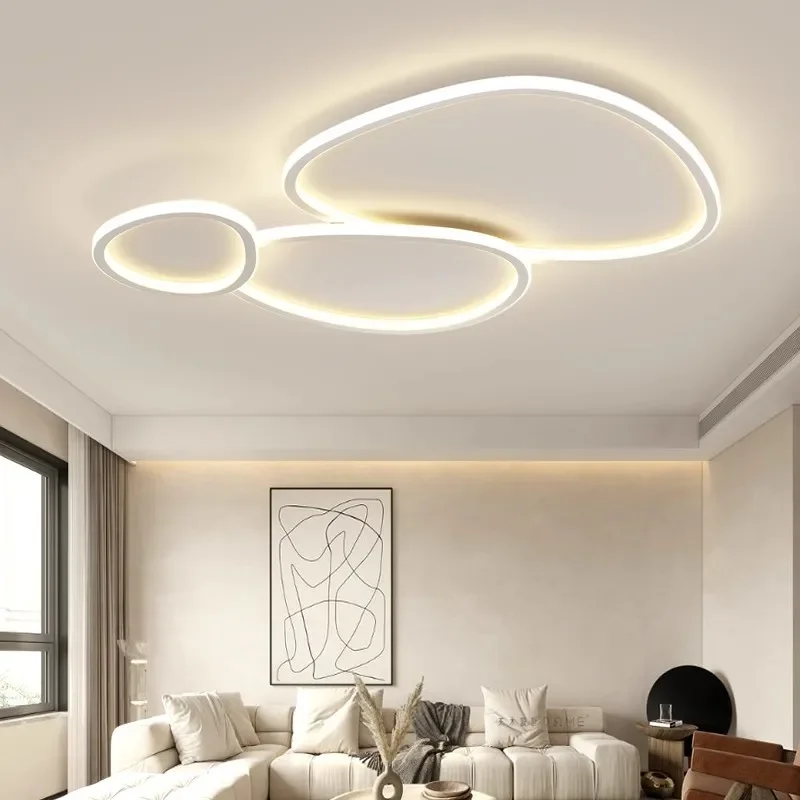 Modern LED Ceiling Light Smart Remote Control Adjustable Color Temperature Brightness Living Room Bedroom Kitchen Lights Fixture