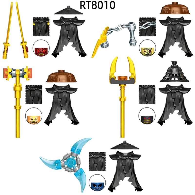 RT8010 Drix Kur Nokt Zarkt Rox 모델 블록 MOC 벽돌 세트 선물 장난감