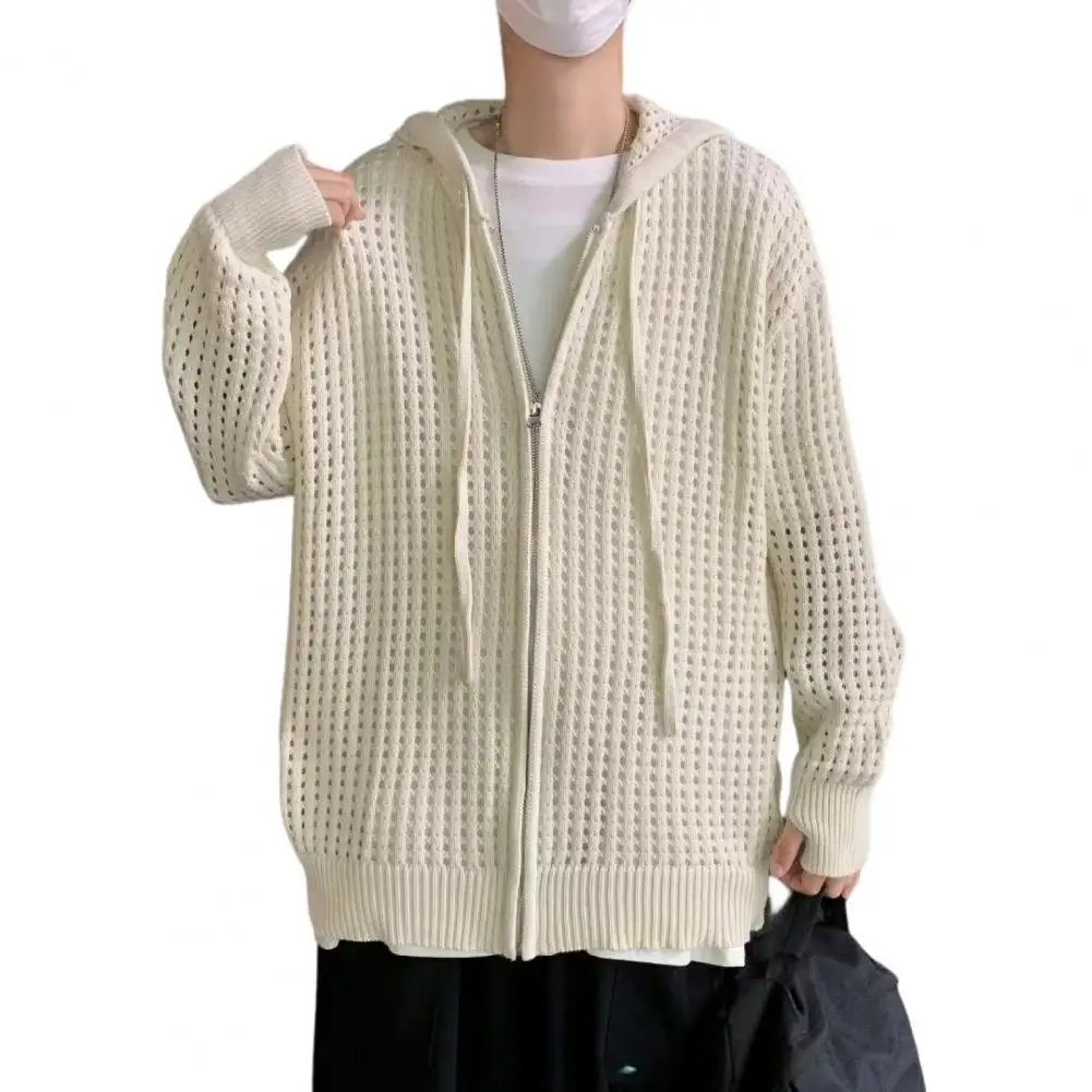 Cardigan Coat Super Soft with Hat Keep Warm Autumn Hooded Sweater Vintage Knitwear Knitted Coat for Student