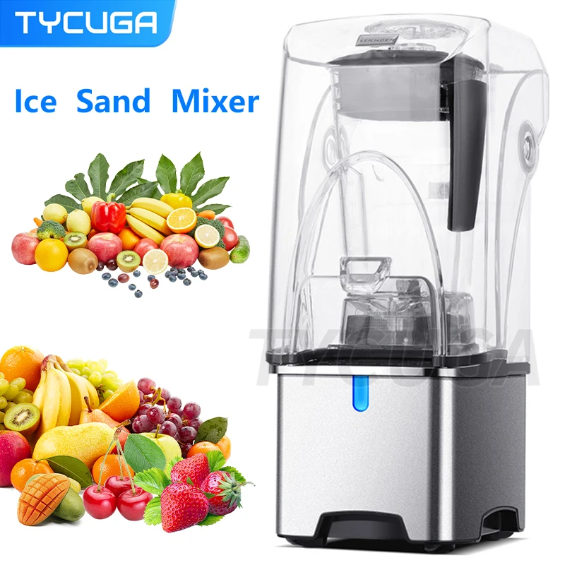 2200W Professional Smart Timer Blender Mixer Juicer Food Processor Ice Smoothies Crusher Electric Blender Mixer 110V-240V