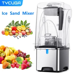 2200W Professional Smart Timer Blender Mixer Juicer Food Processor Ice Smoothies Crusher Electric Blender Mixer 110V-240V