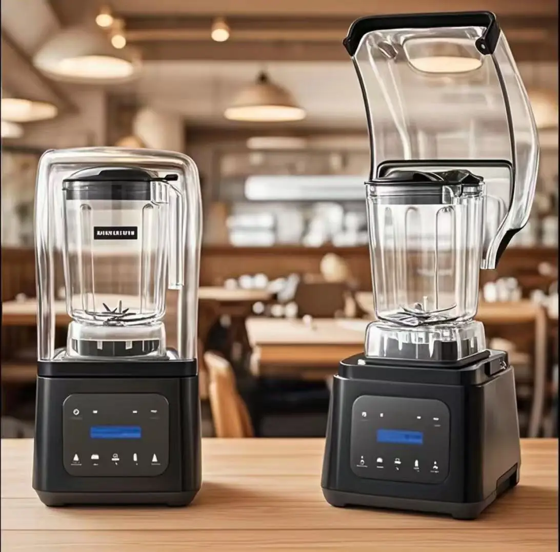 High-Speed Stainless Steel Smoothie Blender Machine 1.8L 2200W 6 Blades Fully Automatic Ice Crusher 5+ Speeds Commercial Use