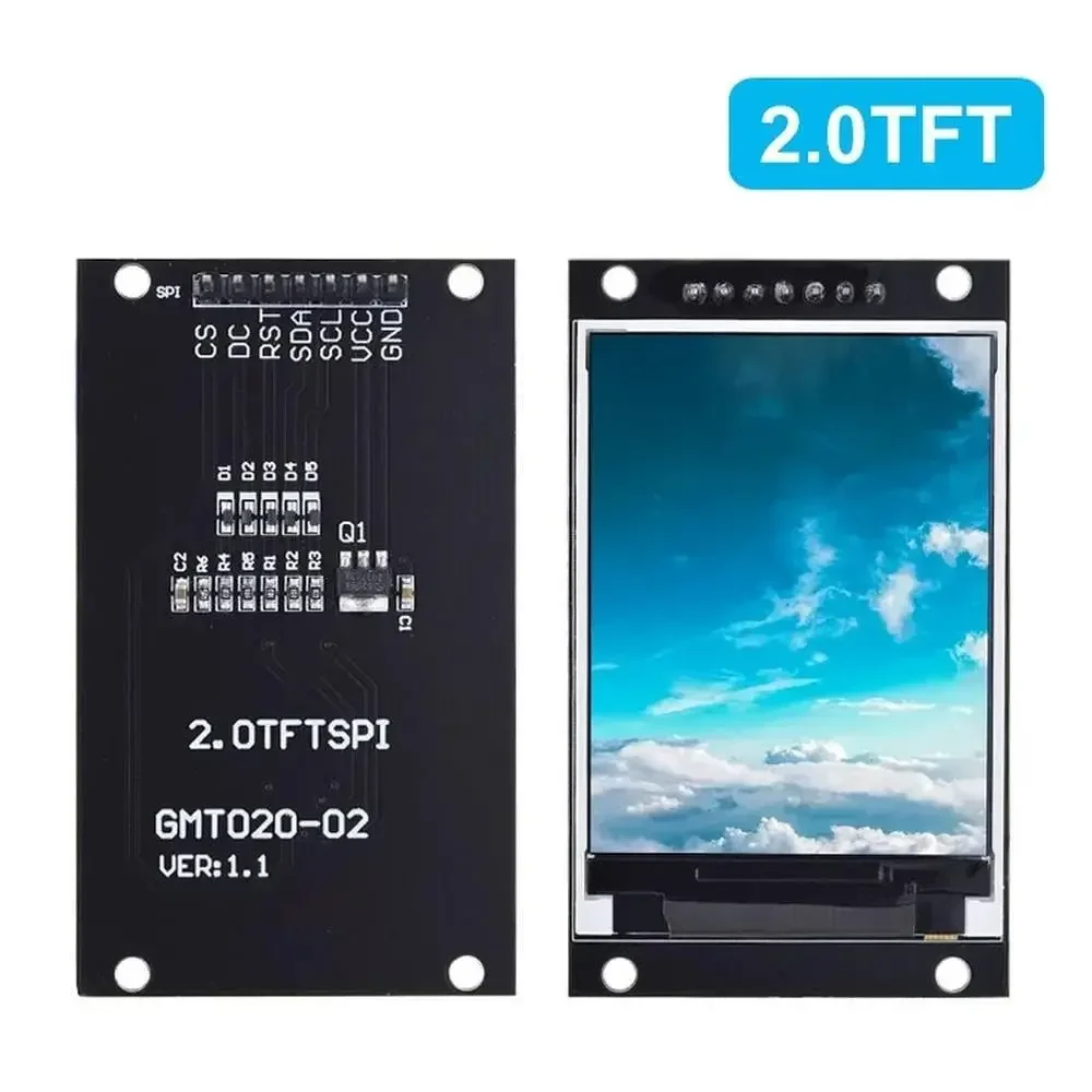 

2.0 inch TFT Display OLED LCD Drive IC ST7789V 240RGBx320 Dot-Matrix Interface for Arduio Full Color LCD Display Module