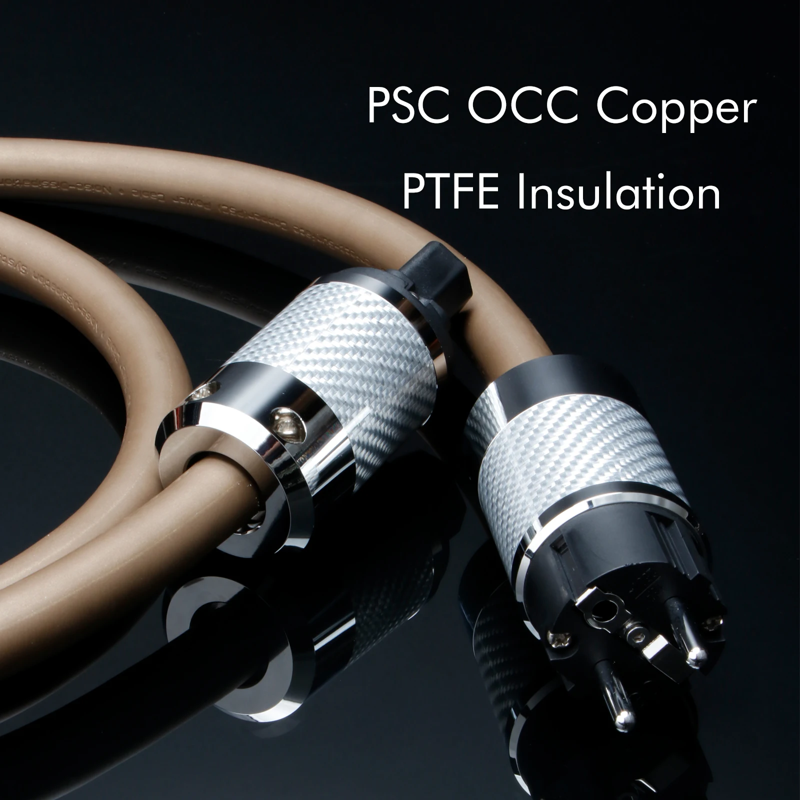 

hifi audio Power Cable US/UK/AU/EU Monosaudio occ Copper Silver conductor Power AC Cable line British Standard Power Cord