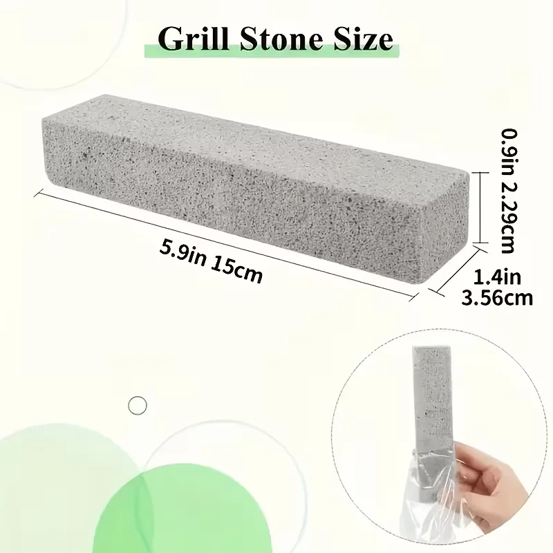 5pcs Heavy-Duty Pumice Stone Cleaning Sticks - Grease, Grime, Rust Remover - Stackable, for BBQ Grill, Toilet, Kitchen, Bathroom